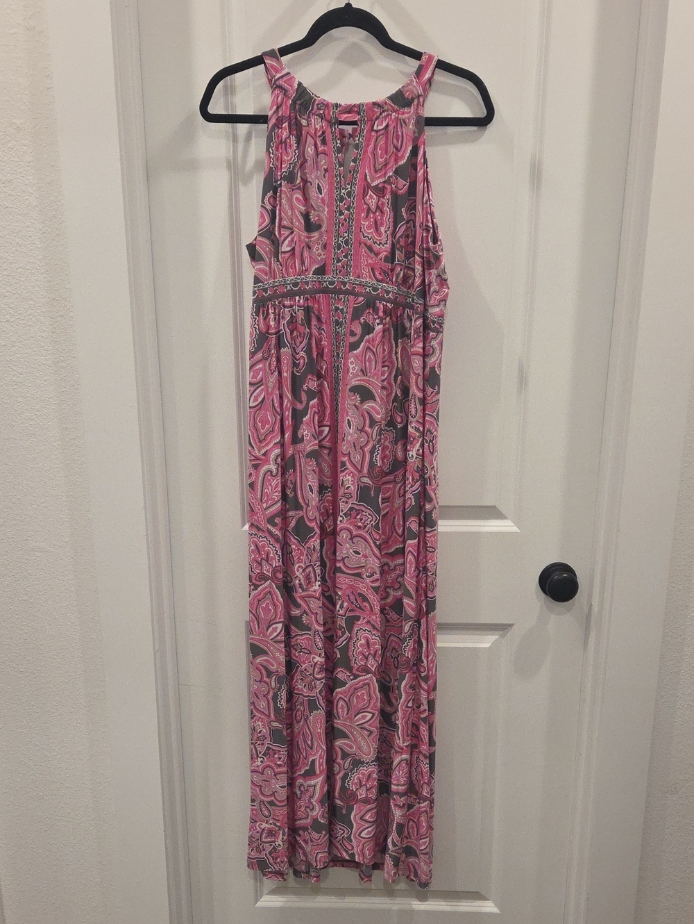 INC International Concepts Pink Paisley Maxi Dress